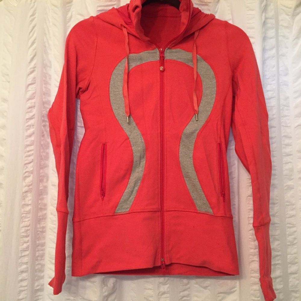 Lululemon pink zip up hoodie